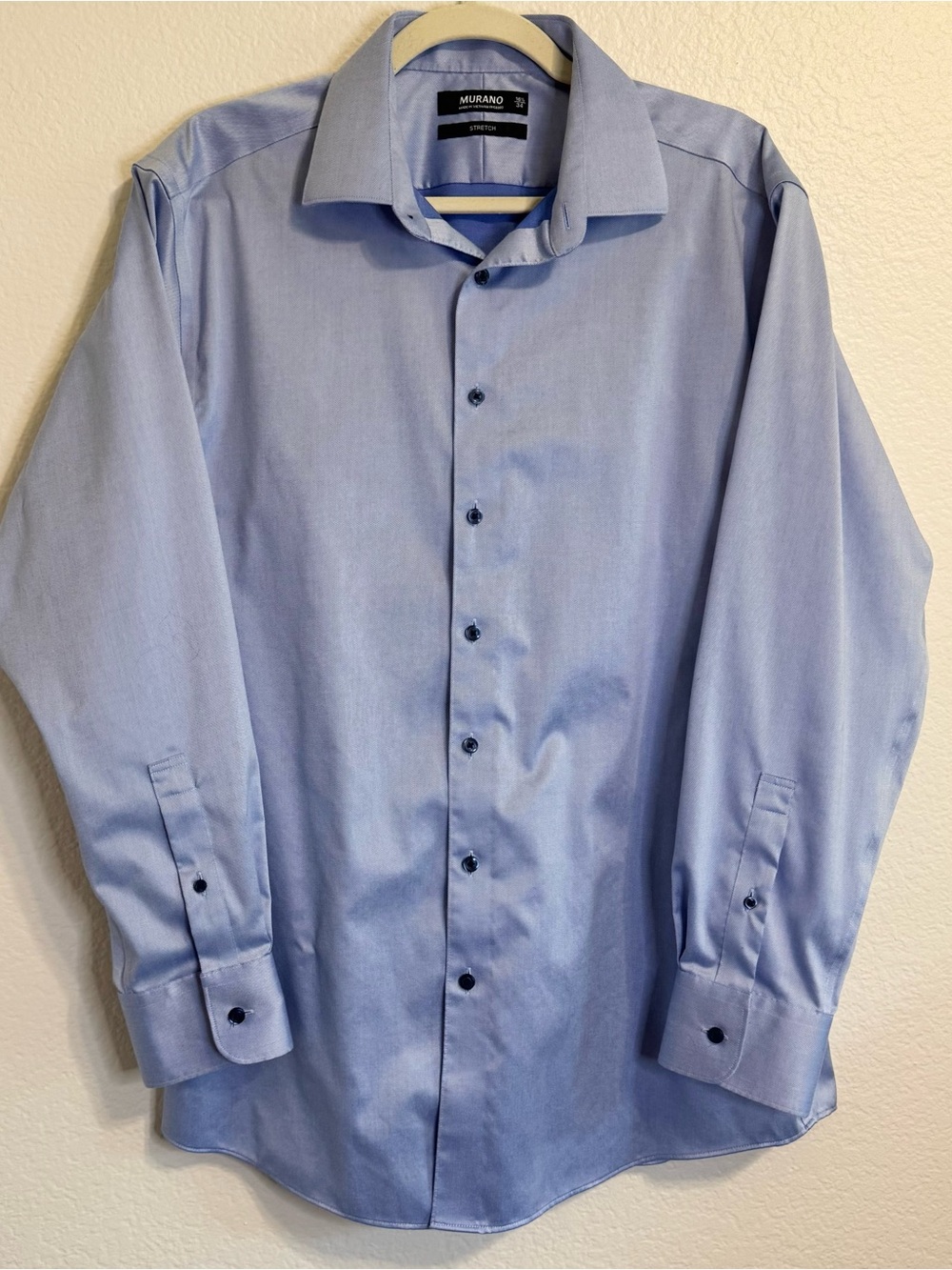 Murano Men’s Blue Dress Shirt - 16.5 34